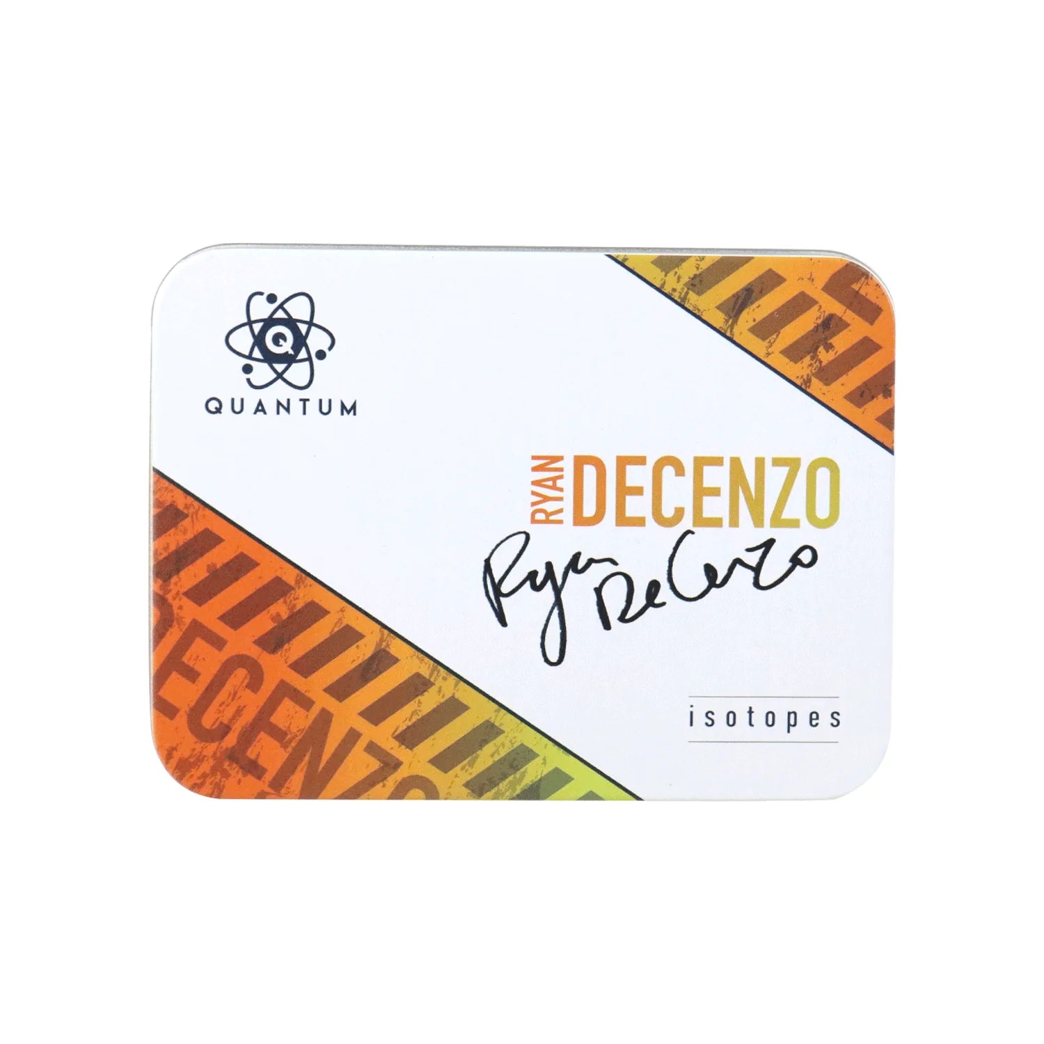 Card with 'Quantum' logo and 'Ryan Decenzo' text on a white background