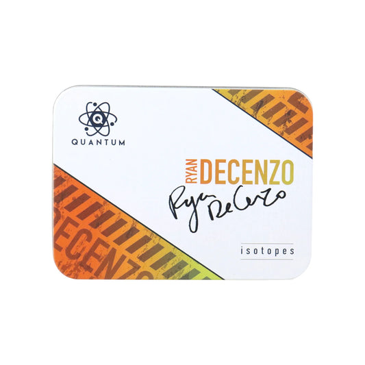 Card with 'Quantum' logo and 'Ryan Decenzo' text on a white background
