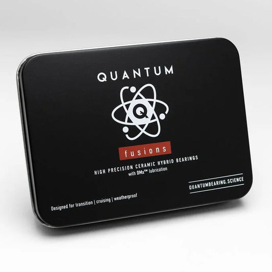 Black packaging with 'Quantum Fusions' branding on a white background