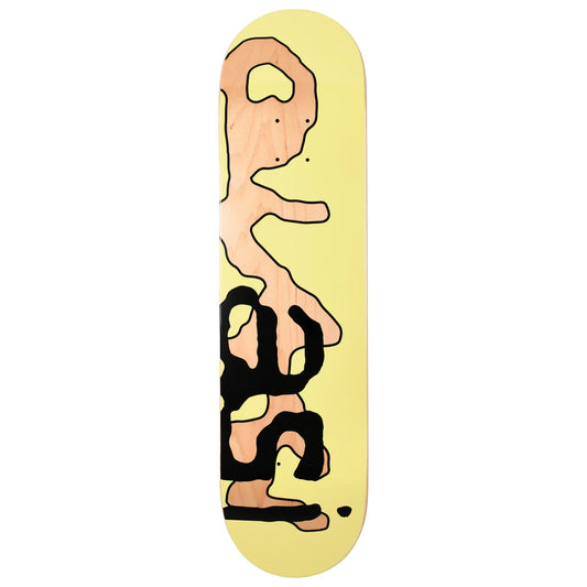 Quasi Skateboard Deck Lowercase Yellow 8.0