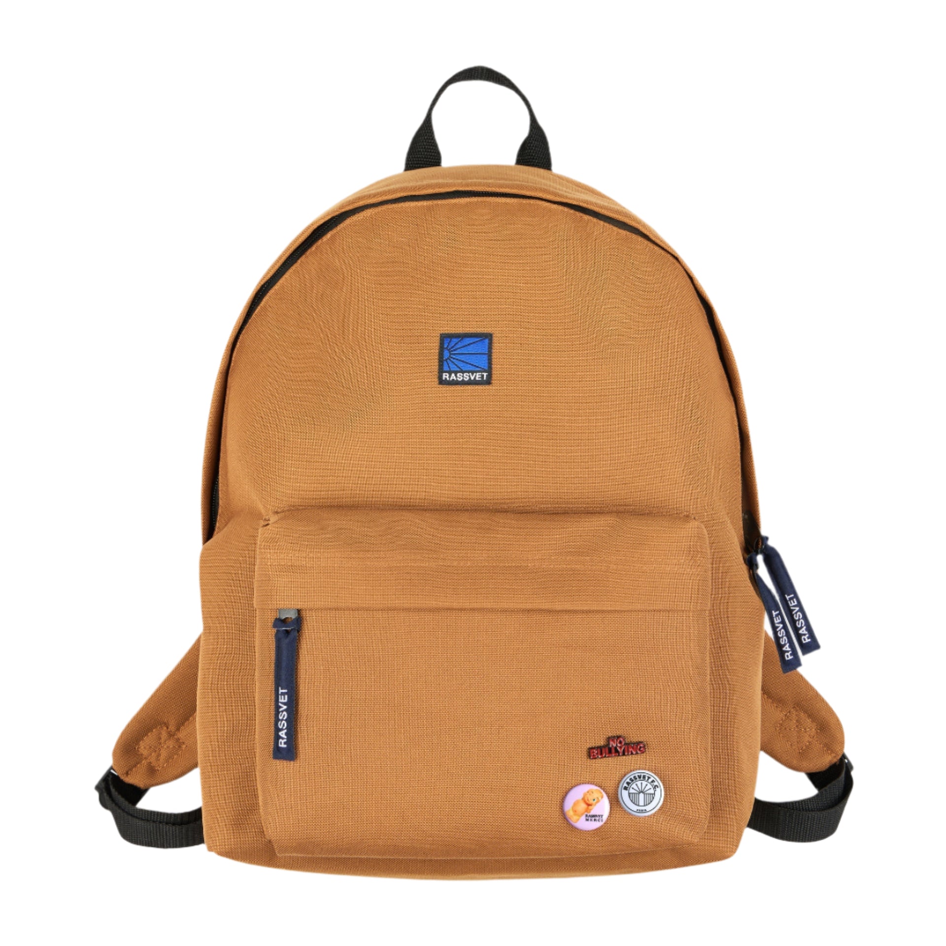 caramel brown school style back pack