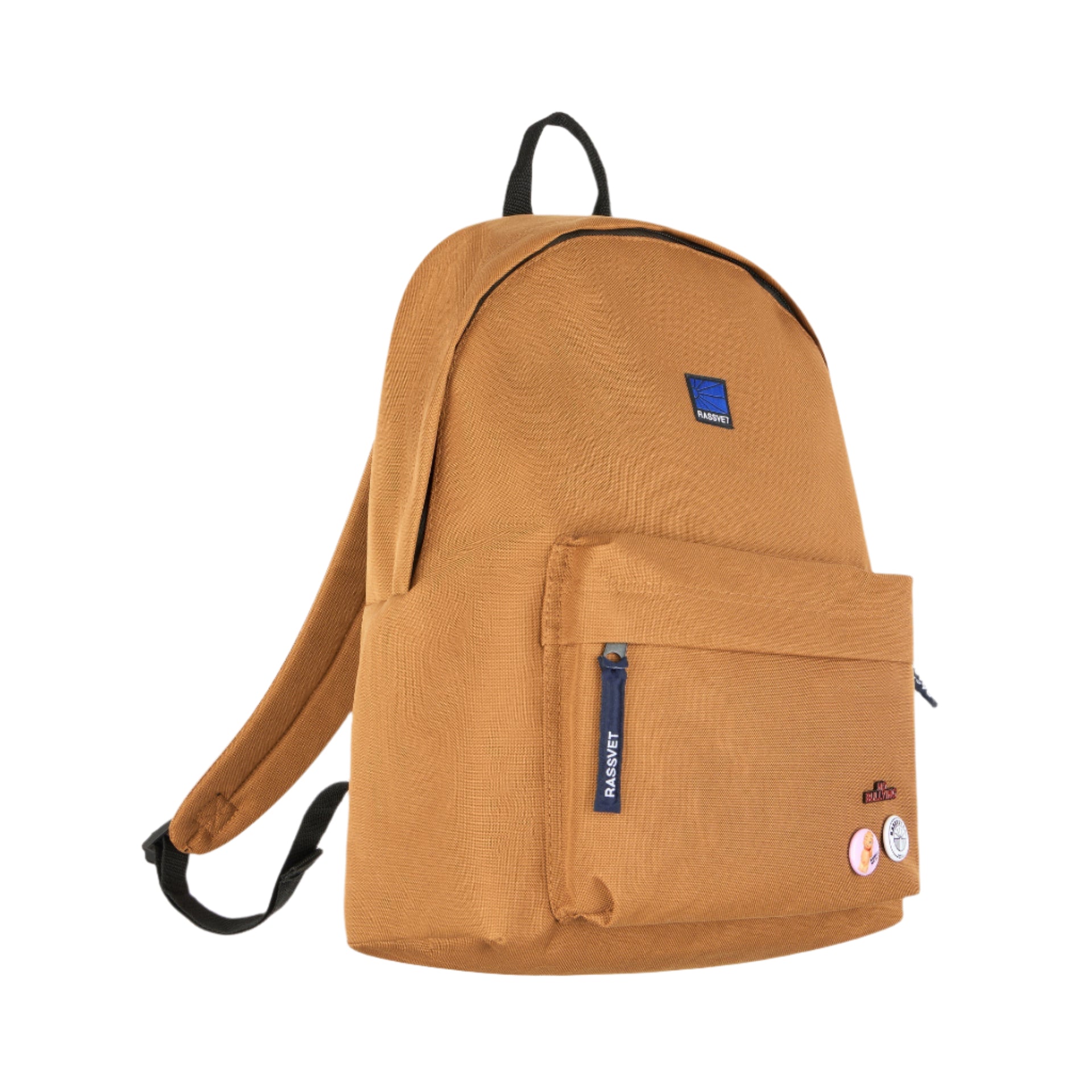 caramel brown school style back pack