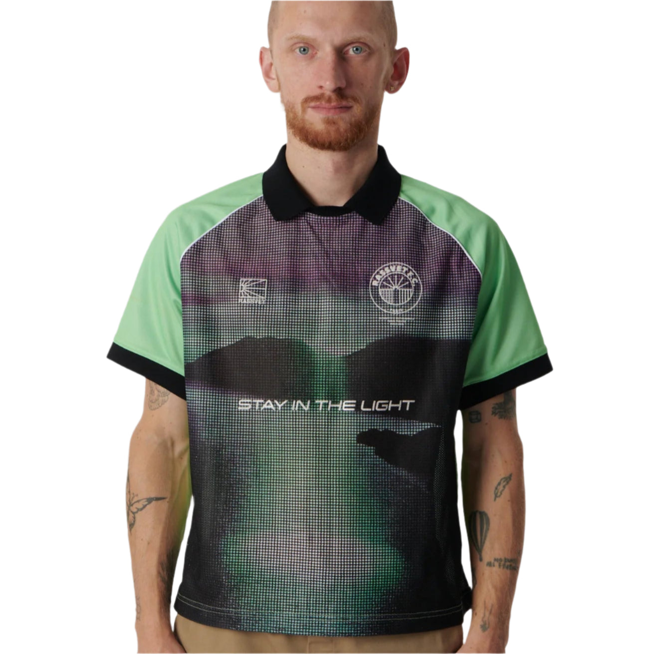Green and Gray soccer jersey