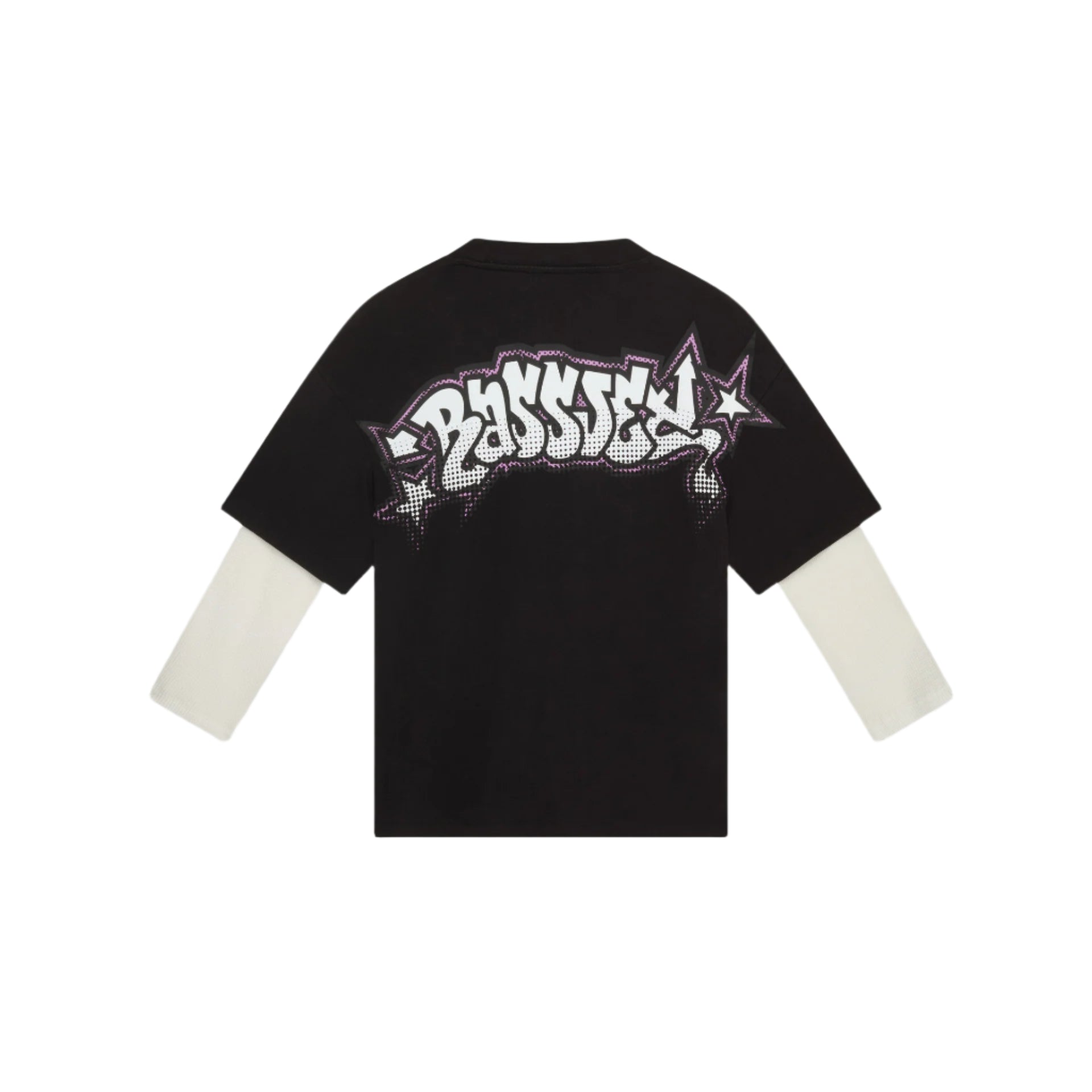 Black Long sleeve tshirt with graffiti ogo