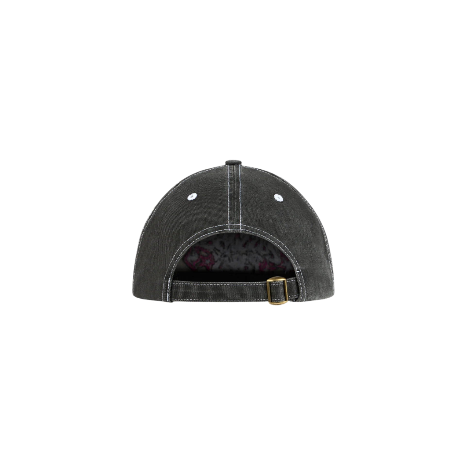 Gray and pink baseball cap