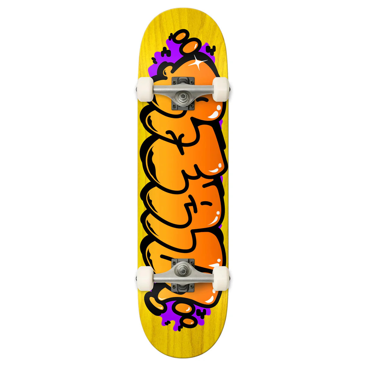 Real Complete Skateboard Bubble Letters 7.75