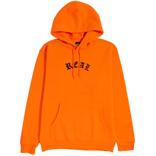 Real Script Hoodie Safety Orange