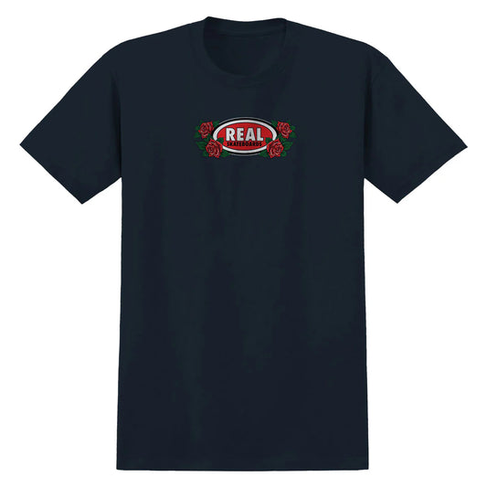 Real Shirt Rose Oval Logo True Navy