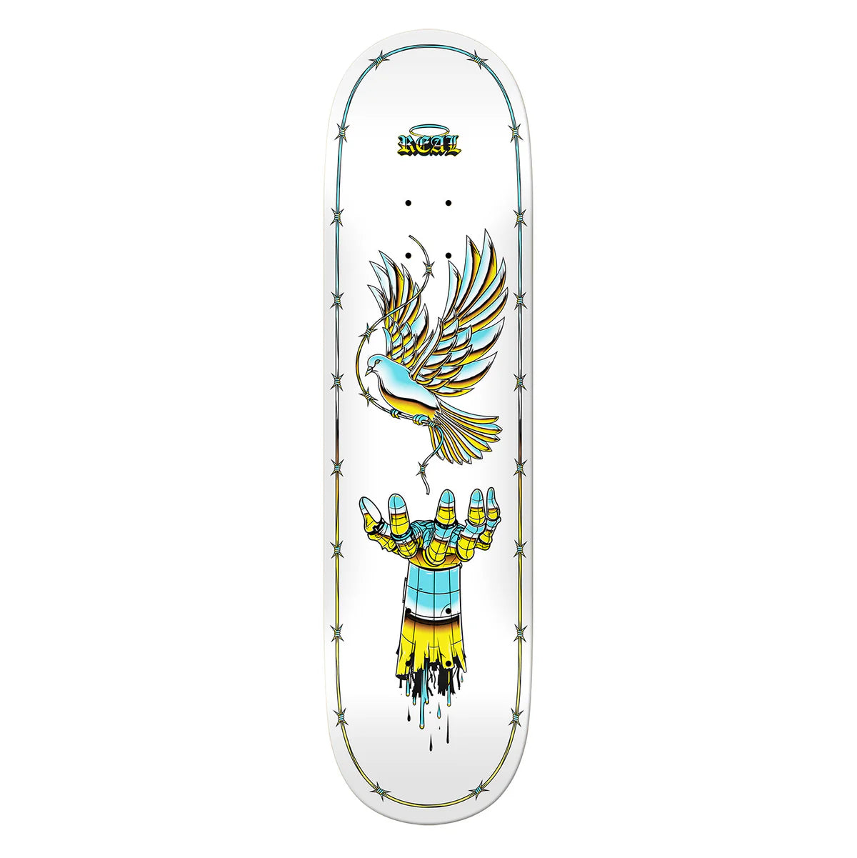 Real Skateboard Deck Synthetic Peace 8.25