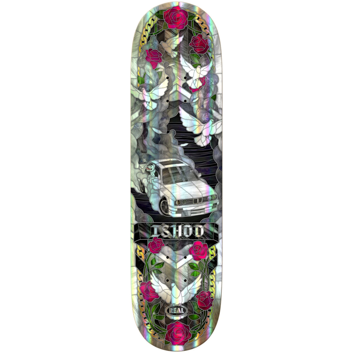 Real Skateboard Deck Wair Holo Cathedral II Twin 8.3