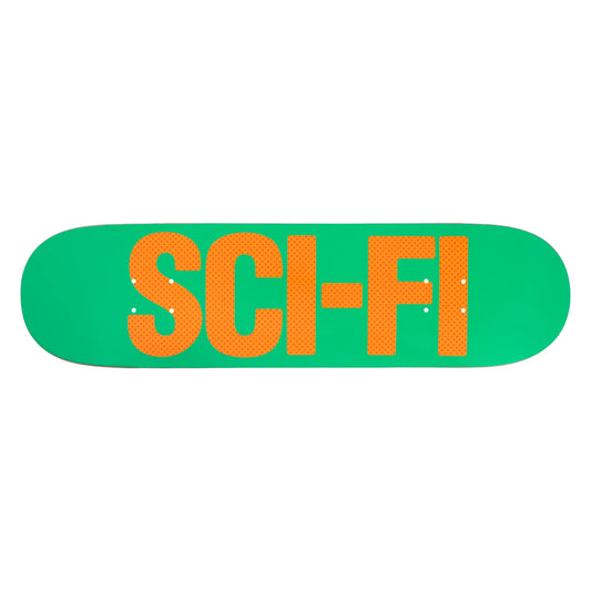 Sci-Fi Fantasy Skateboard Deck High Gloss Big Logo Board Green 8.25