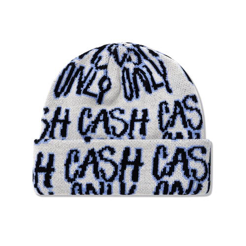 Cash Only Scratch Beanie - Ash
