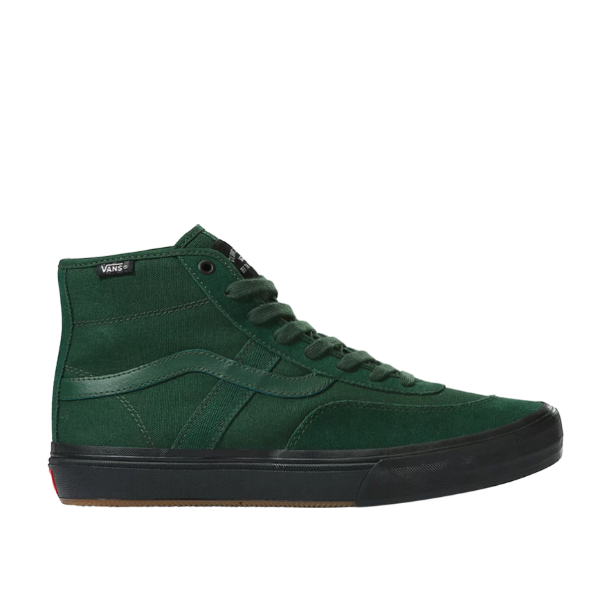 Vans Crockett High Dark Green Black Shoes