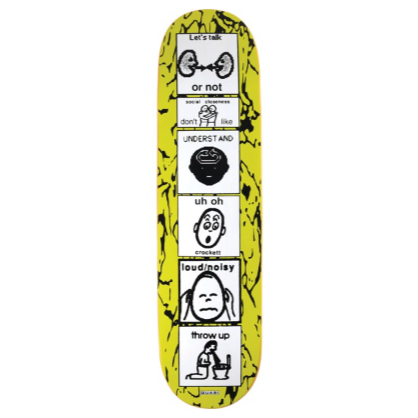 Quasi Skateboard Deck Gilbert Crockett The Puker 8.25