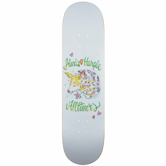 Alltimers Skateboard Deck Alexis Loves Harpie 8.1