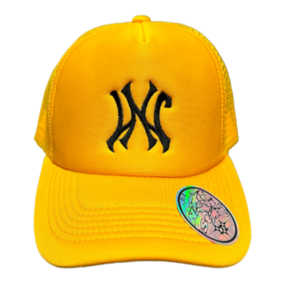 Late Nite Stars Hat Trucker Yellow