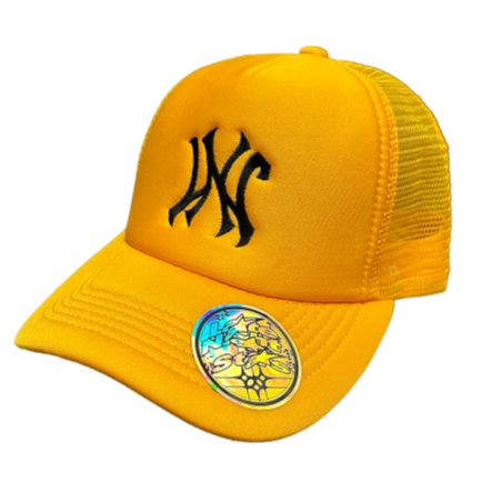 Late Nite Stars Hat Trucker Yellow