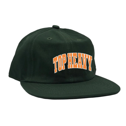 Top Heavy Entertainment Hat College 6 Panel Snapback Forest