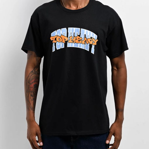 Top Heavy Entertainment Shirt Double Up Black