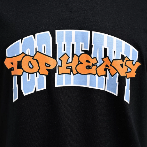 Top Heavy Entertainment Shirt Double Up Black