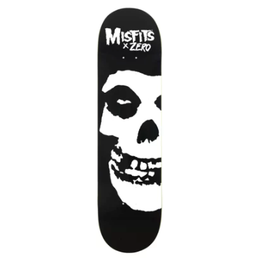 Zero Skateboard Deck Misfits Fiend Skull 8.12