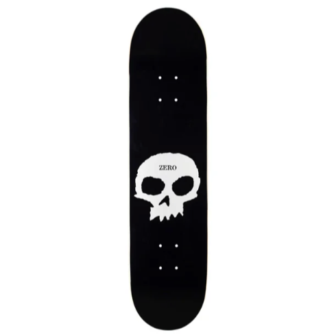 Zero Skateboard Deck Single Skull 8.25