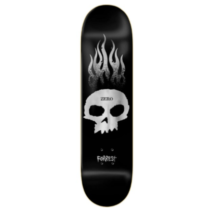 Zero Skateboard Deck Forrest Edwards Flaming Skull 8.375