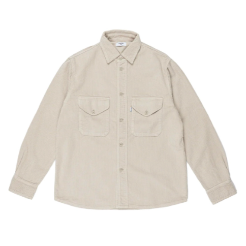 Dancer Double Pocket Overshirt Oyster White