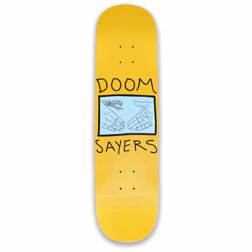 Doom Sayers Skateboard Deck Snake Shake Orange 8.25