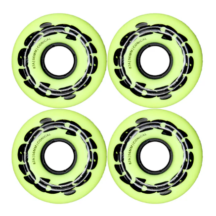 Quasi Wheels Stoner Tennis Ball Conical Cruisers 56mm 87A