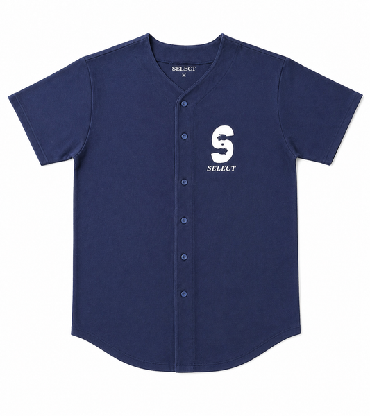 Select Shirt Baseball Jersey Navy Blue