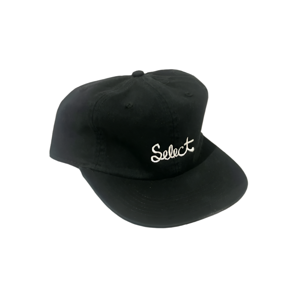 Select Hat Script Logo Black