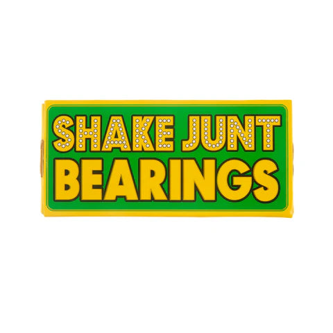 Shake Junt Bearings logo on a green background