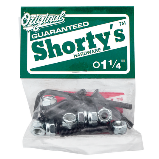 Packaged hardware with 'Shorty's' branding on a white background