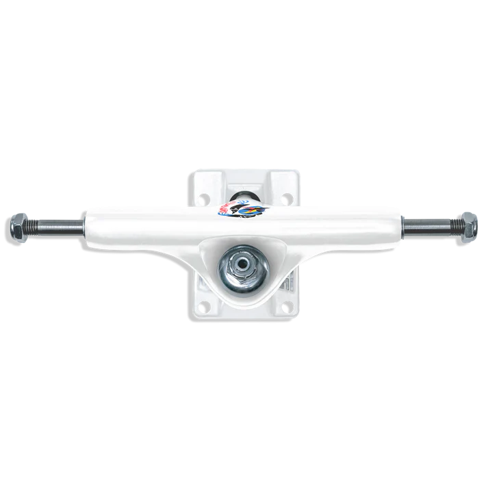 White skateboard truck on a white background