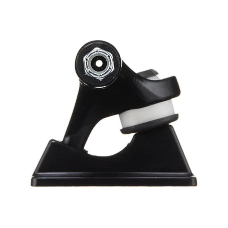 Black and white scooter wheel on a white background