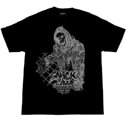 Camiseta negra de especies en peligro de extinción de Snack Skateboards