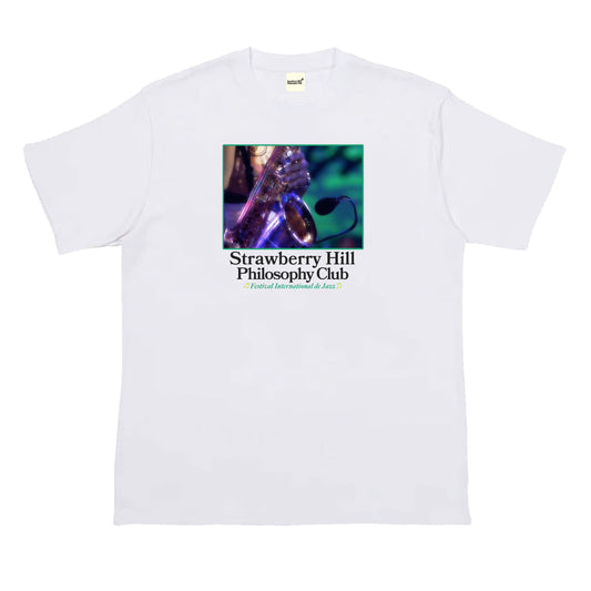 Strawberry Hill Philosophy Club Shirt Jazz Festival Tee White