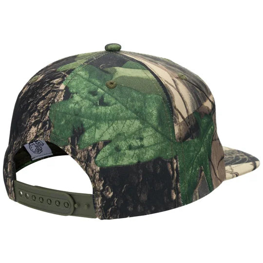 Camouflage baseball cap on a white background