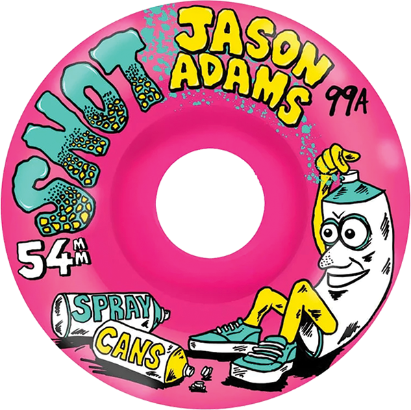 Ruedas Snot Villani Skulls 53 mm 99A Remolino rosa