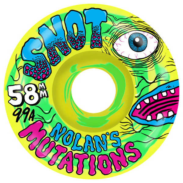 Snot Wheels Houghton Mutations Conical 58mm 99a Grn Yel