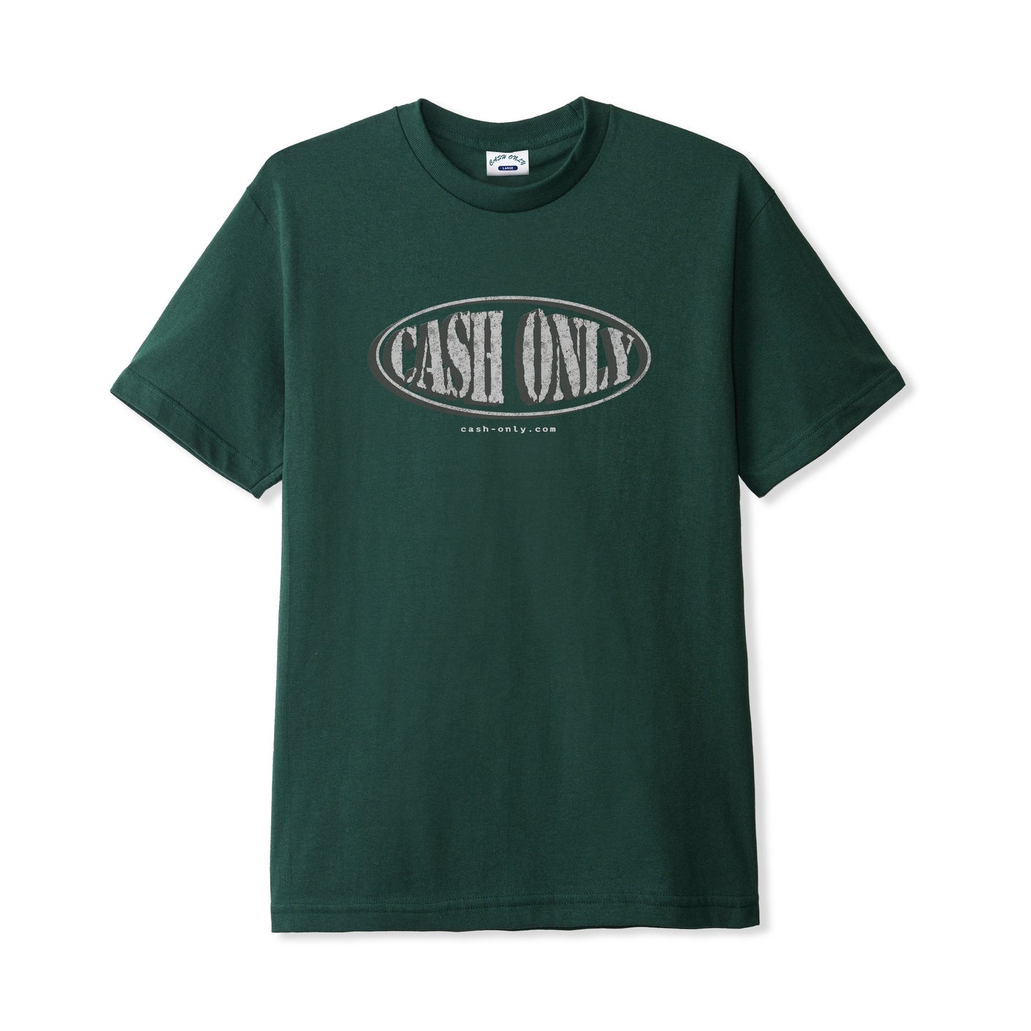 Cash Only Shirt Solid Tee Dark Forest