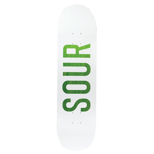 Sour Skateboard Deck Army White Green 8.25