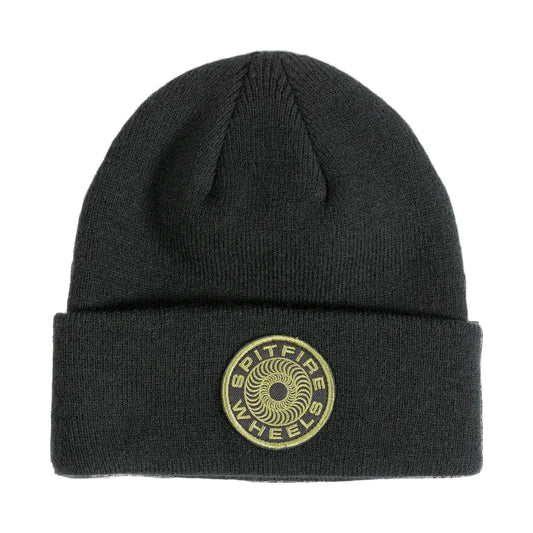 Spitfire Beanie Classic 87 Swirl Patch Black Olive