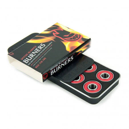 Spitfire Classic Burners skateboard bearings with packaging on a white background