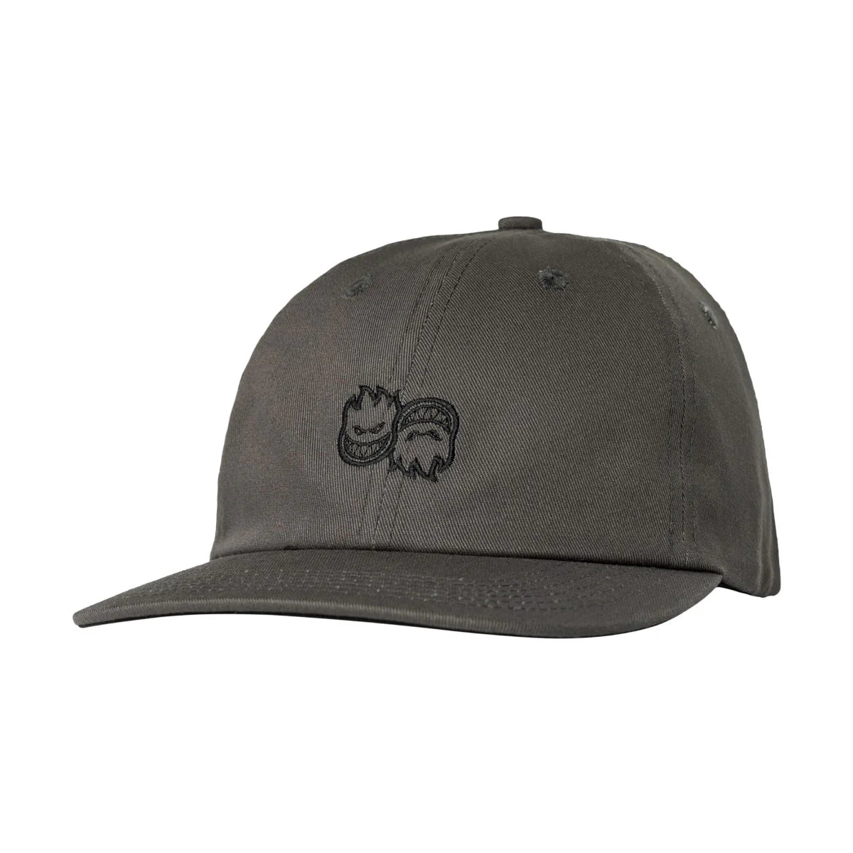 Gray cap with a logo on a white background