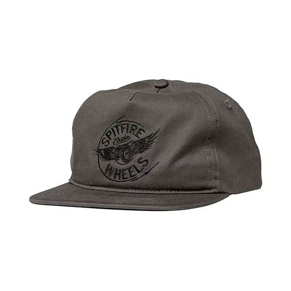 Gray cap with 'Spitfire Wheels' logo on a white background