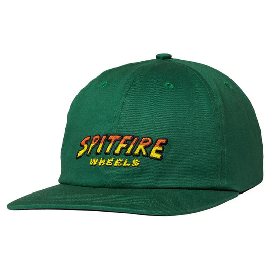 Green cap with 'Spitfire Wheels' logo on a white background