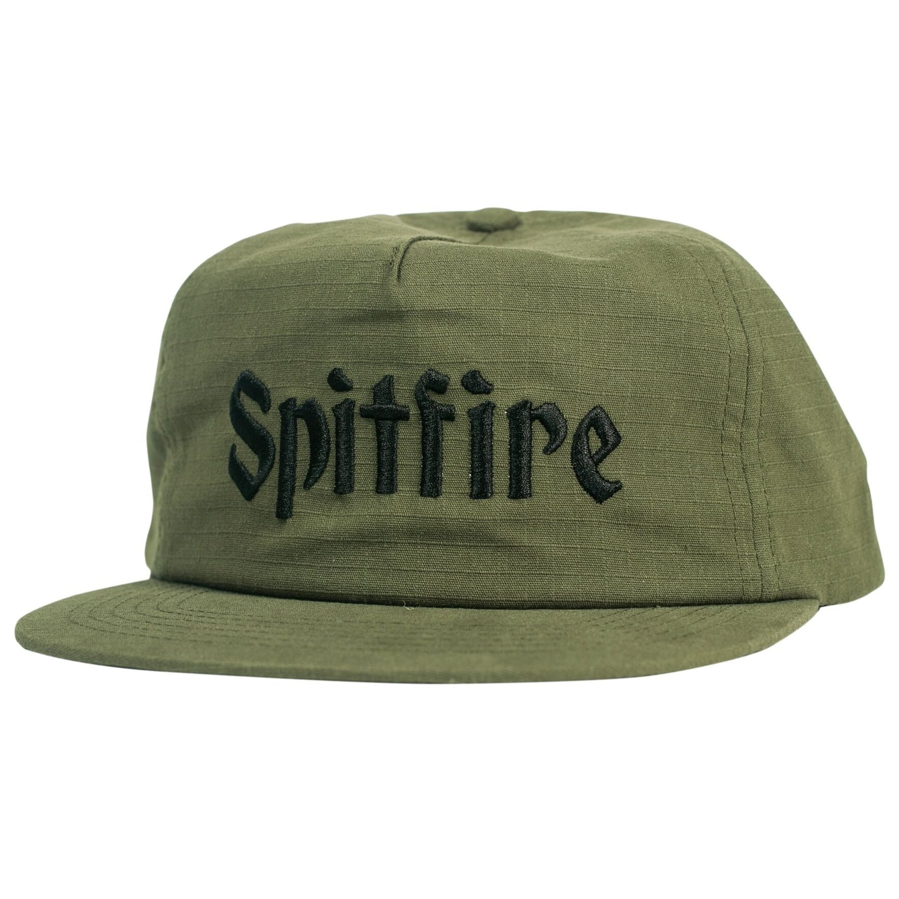 Green cap with 'Spitfire' logo on a white background