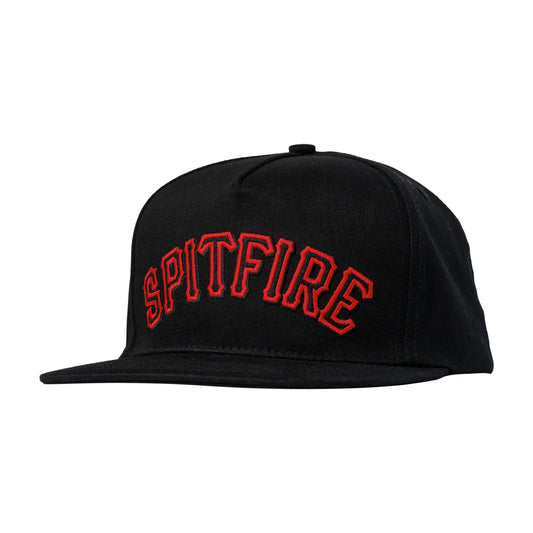 Black cap with red 'SPITFIRE' text on a white background